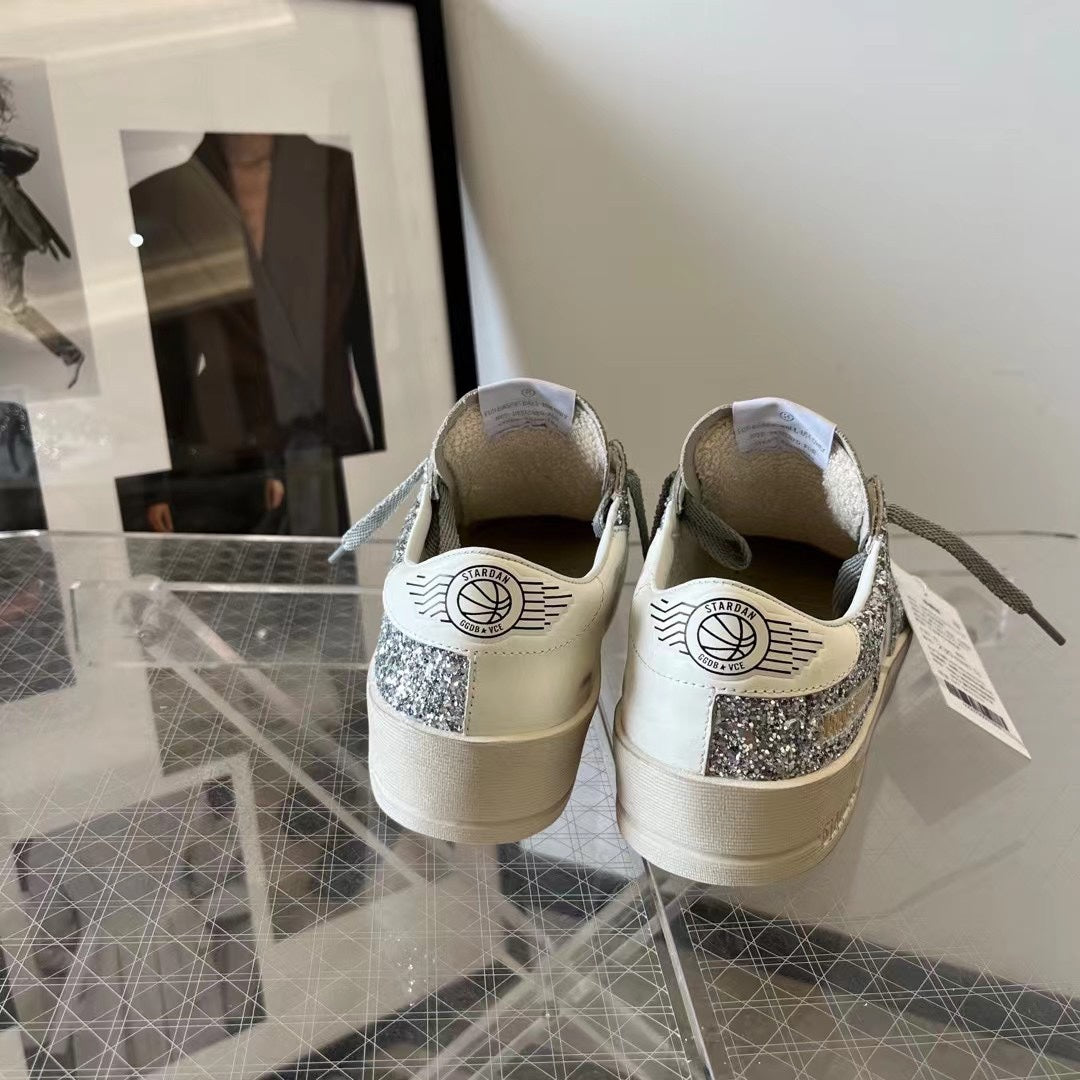 Golden Goose Vintage Distressed Sneakers #112