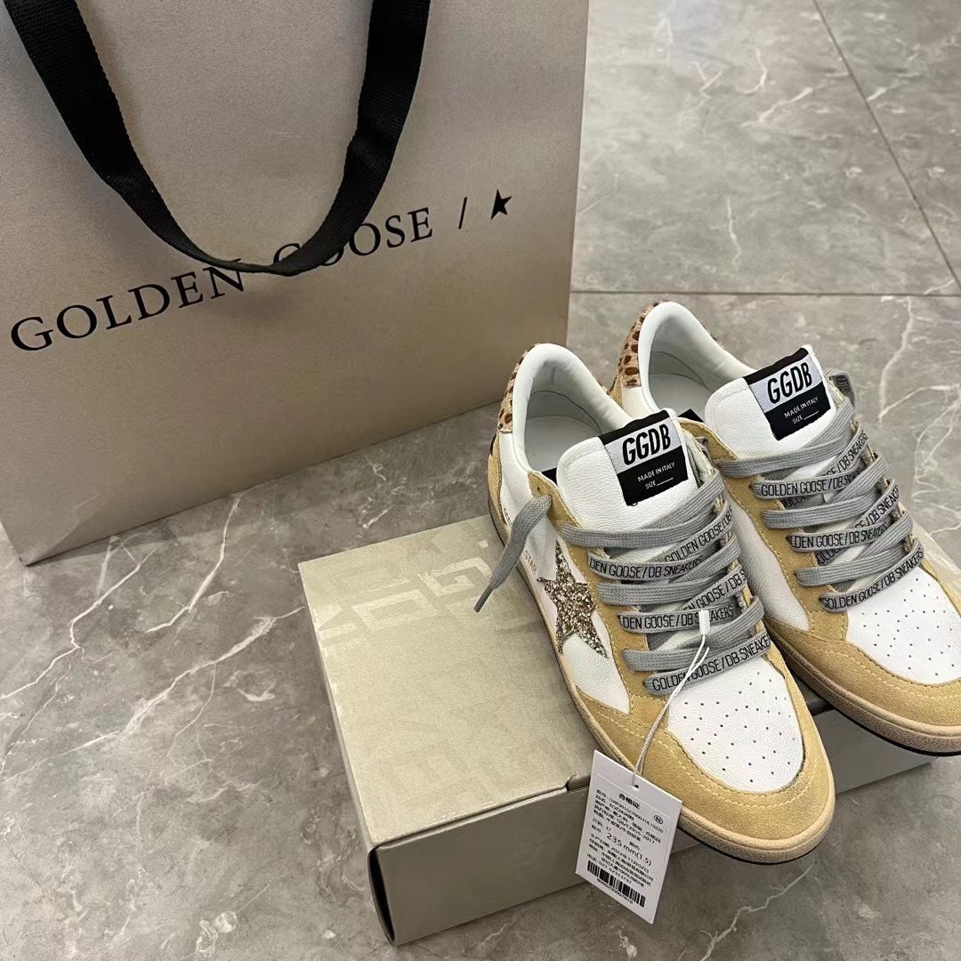 Golden Goose Vintage Distressed Sneakers #040