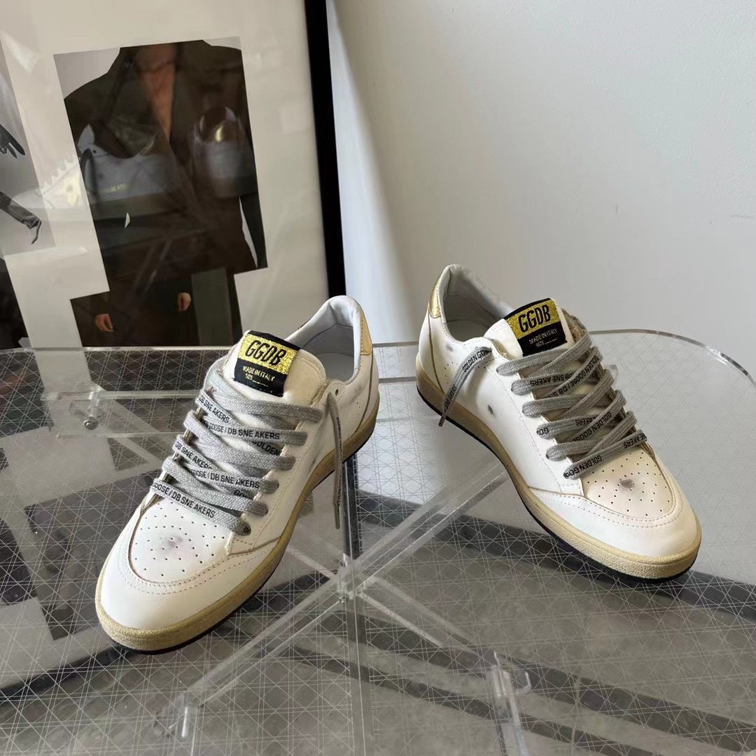 Golden Goose Vintage Distressed Sneakers #253