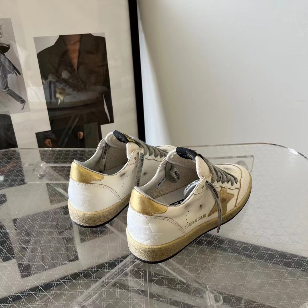 Golden Goose Vintage Distressed Sneakers #253