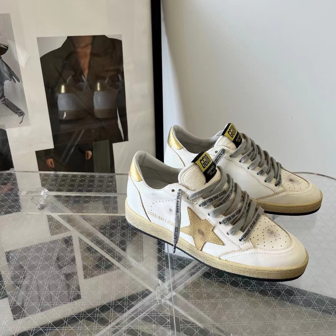 Golden Goose Vintage Distressed Sneakers #253