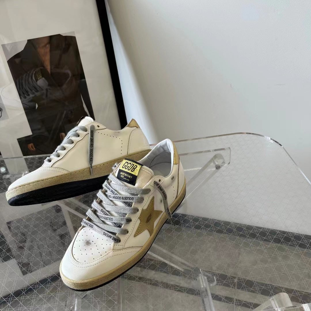 Golden Goose Vintage Distressed Sneakers #253