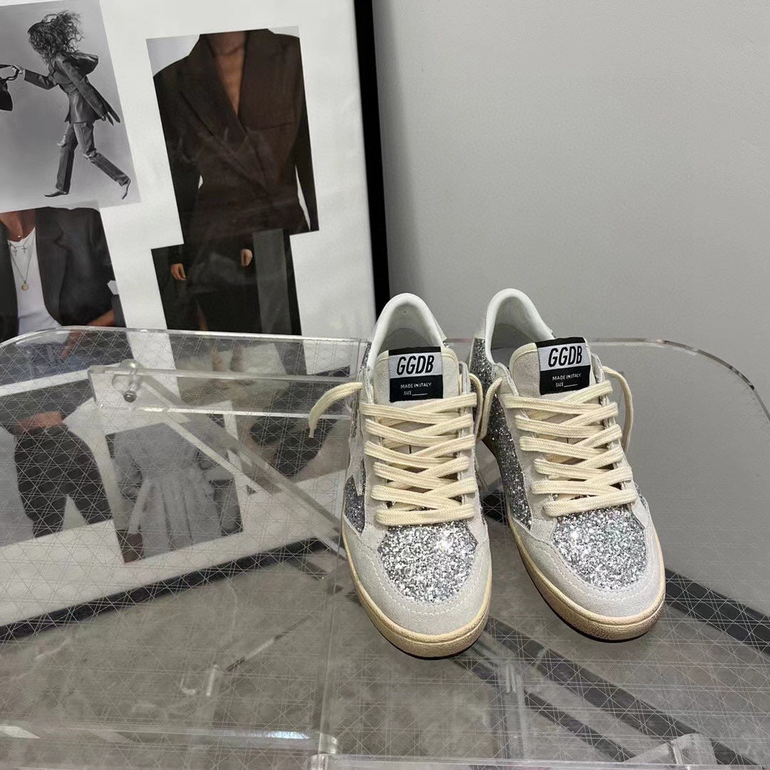 Golden Goose Vintage Distressed Sneakers #155