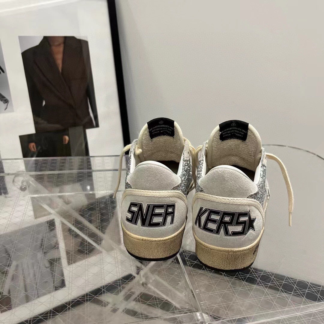 Golden Goose Vintage Distressed Sneakers #155