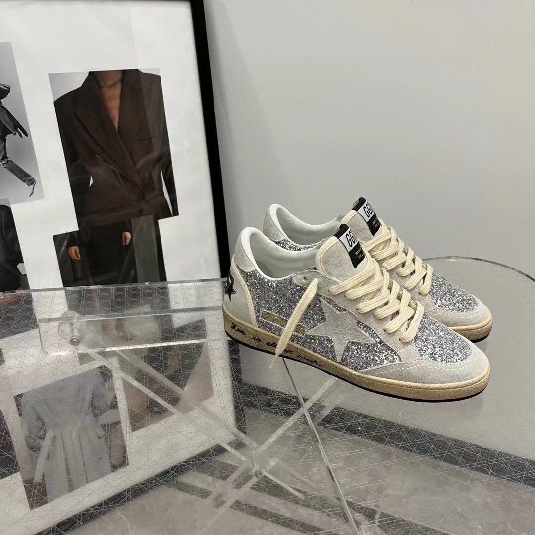Golden Goose Vintage Distressed Sneakers #155