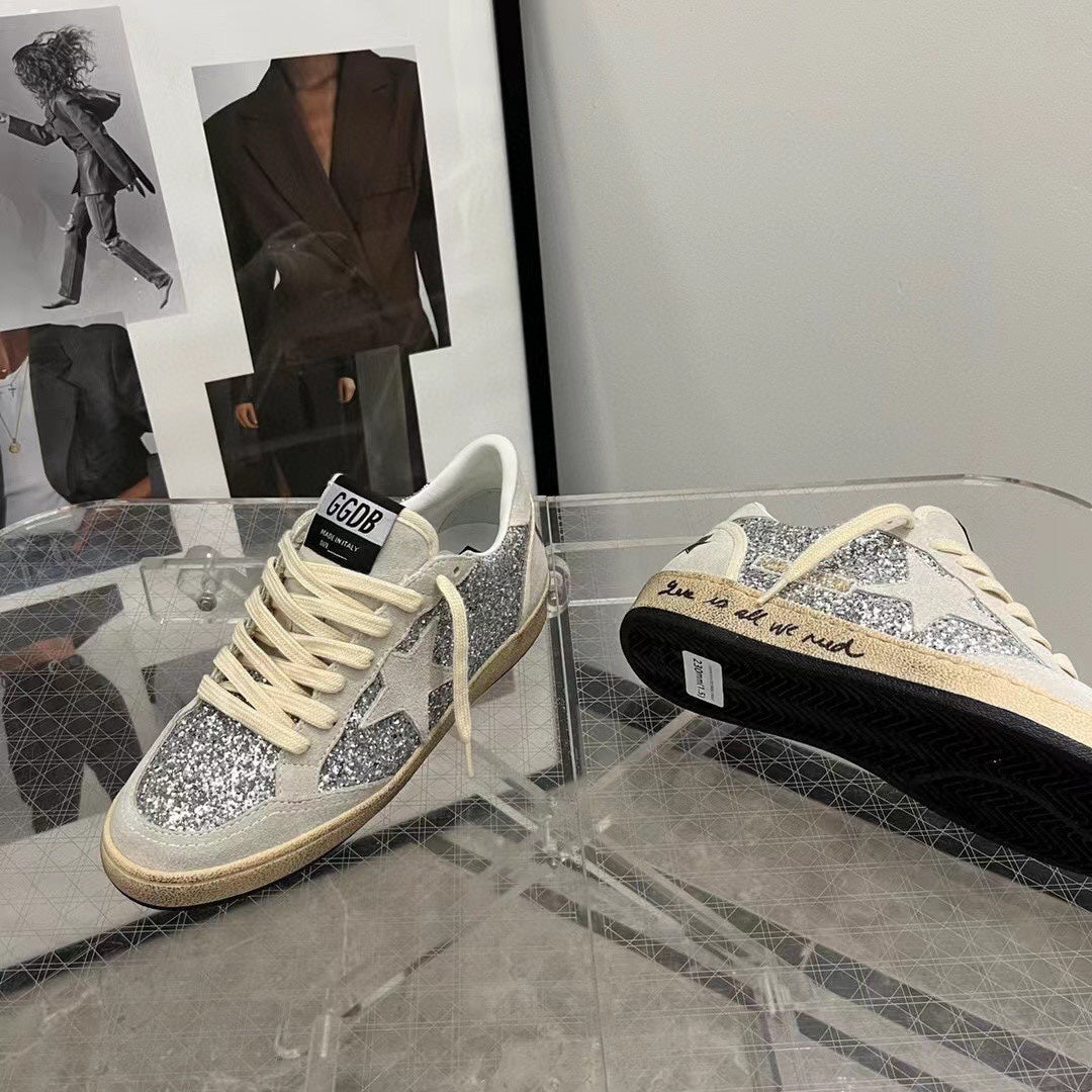 Golden Goose Vintage Distressed Sneakers #155