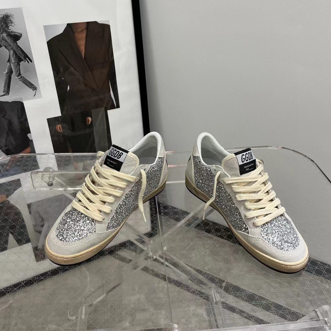 Golden Goose Vintage Distressed Sneakers #155