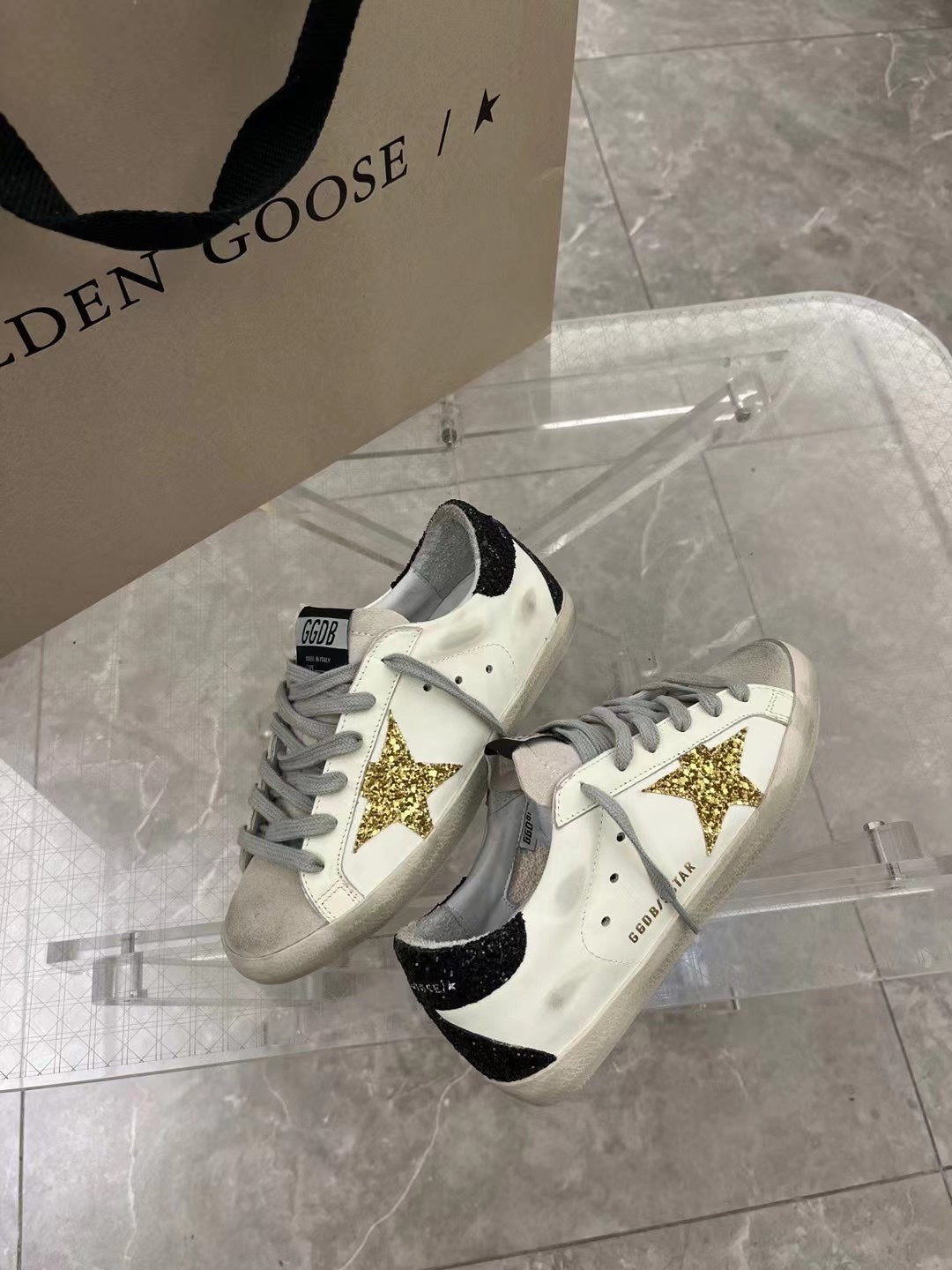Golden Goose Vintage Distressed Sneakers #261