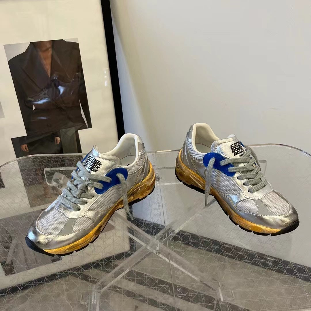 Golden Goose Vintage Distressed Sneakers #232