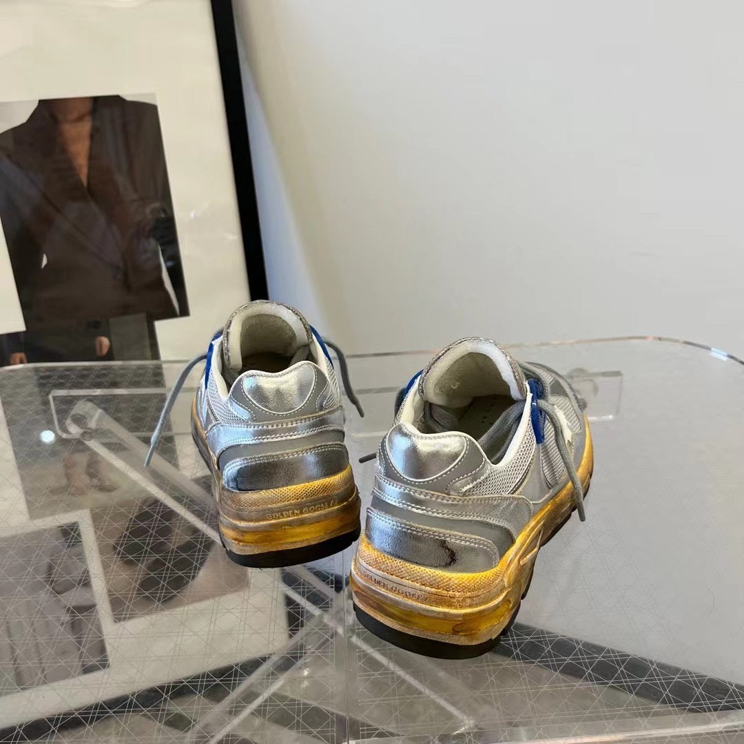 Golden Goose Vintage Distressed Sneakers #232