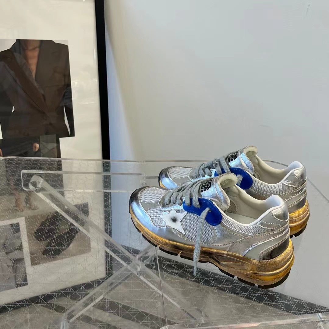 Golden Goose Vintage Distressed Sneakers #232