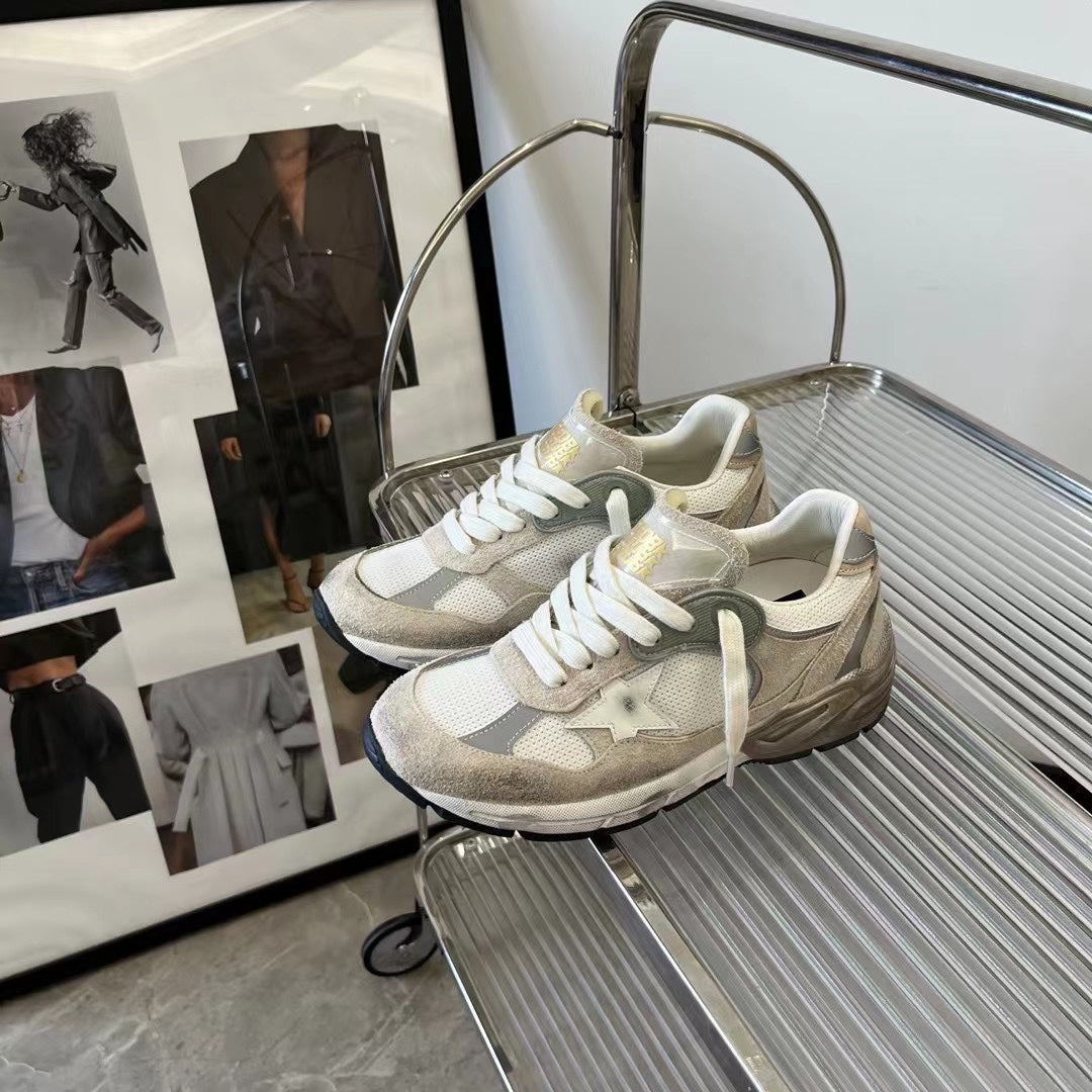Golden Goose Vintage Distressed Sneakers #267