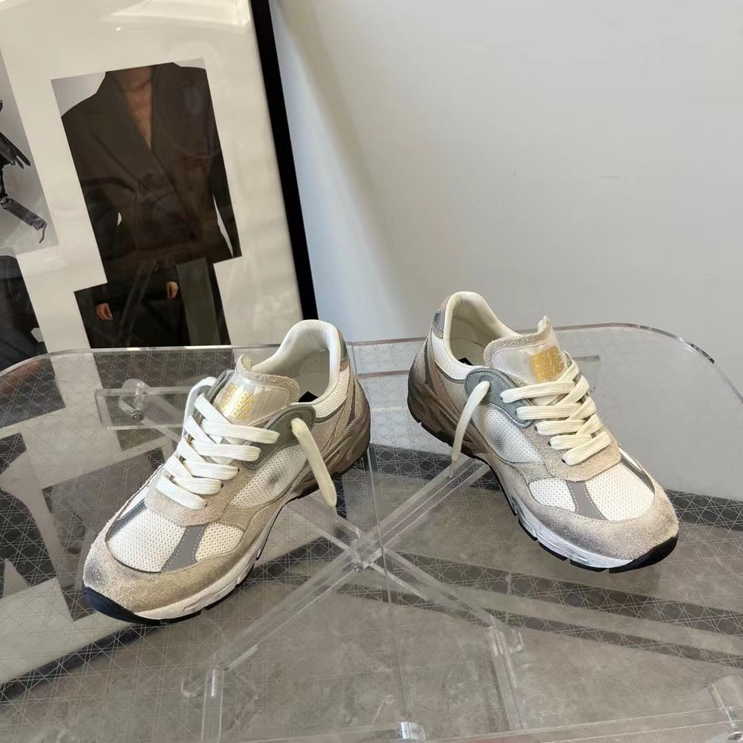 Golden Goose Vintage Distressed Sneakers #267