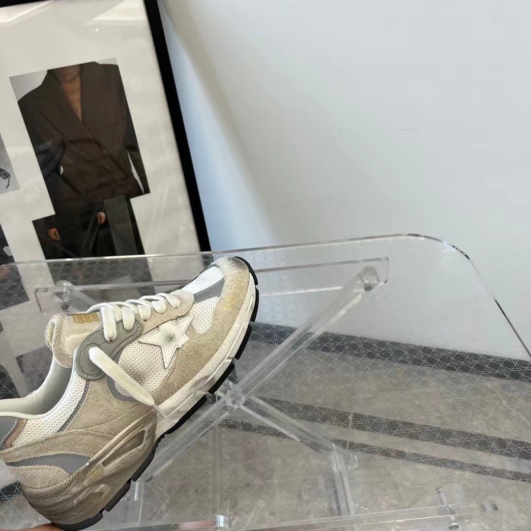 Golden Goose Vintage Distressed Sneakers #267
