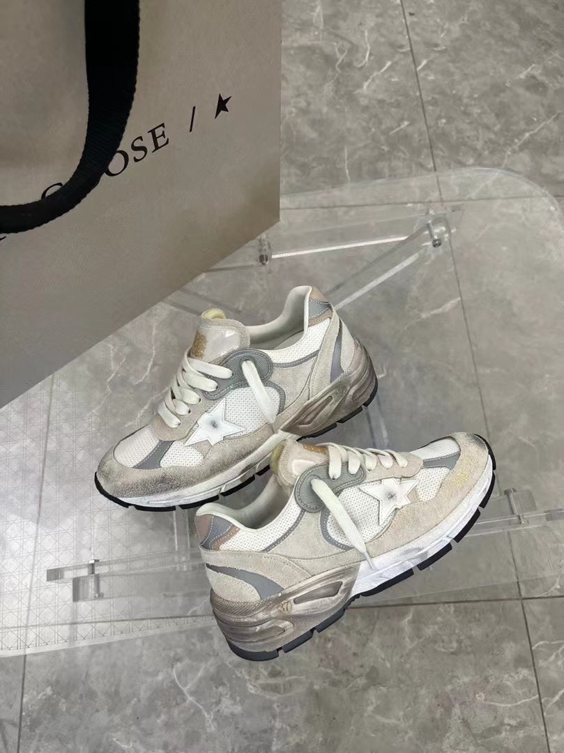 Golden Goose Vintage Distressed Sneakers #267