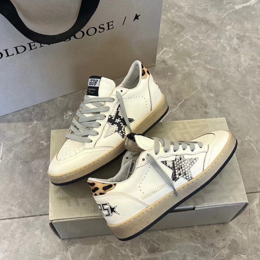 Golden Goose Vintage Distressed Sneakers #044