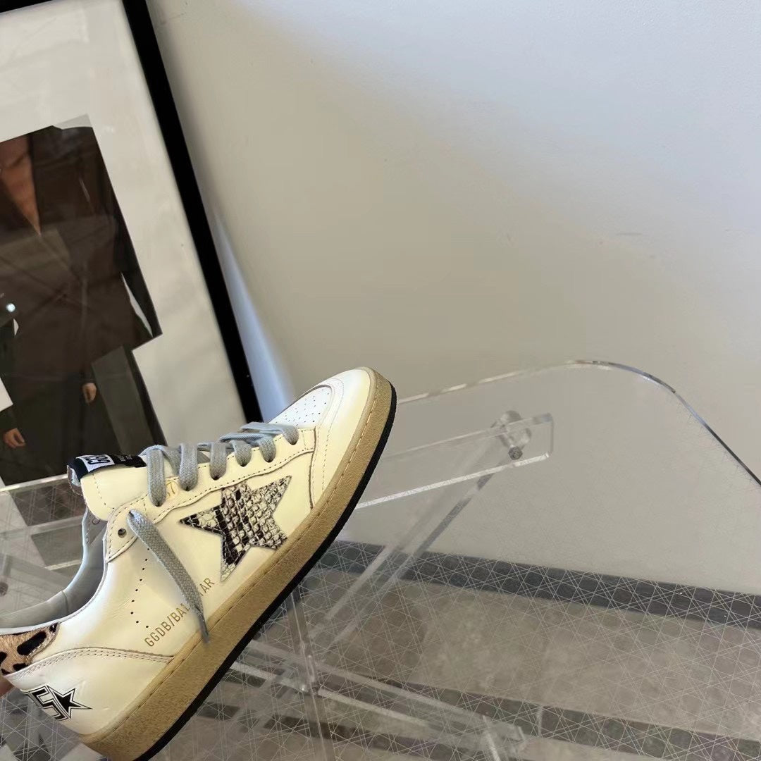 Golden Goose Vintage Distressed Sneakers #044