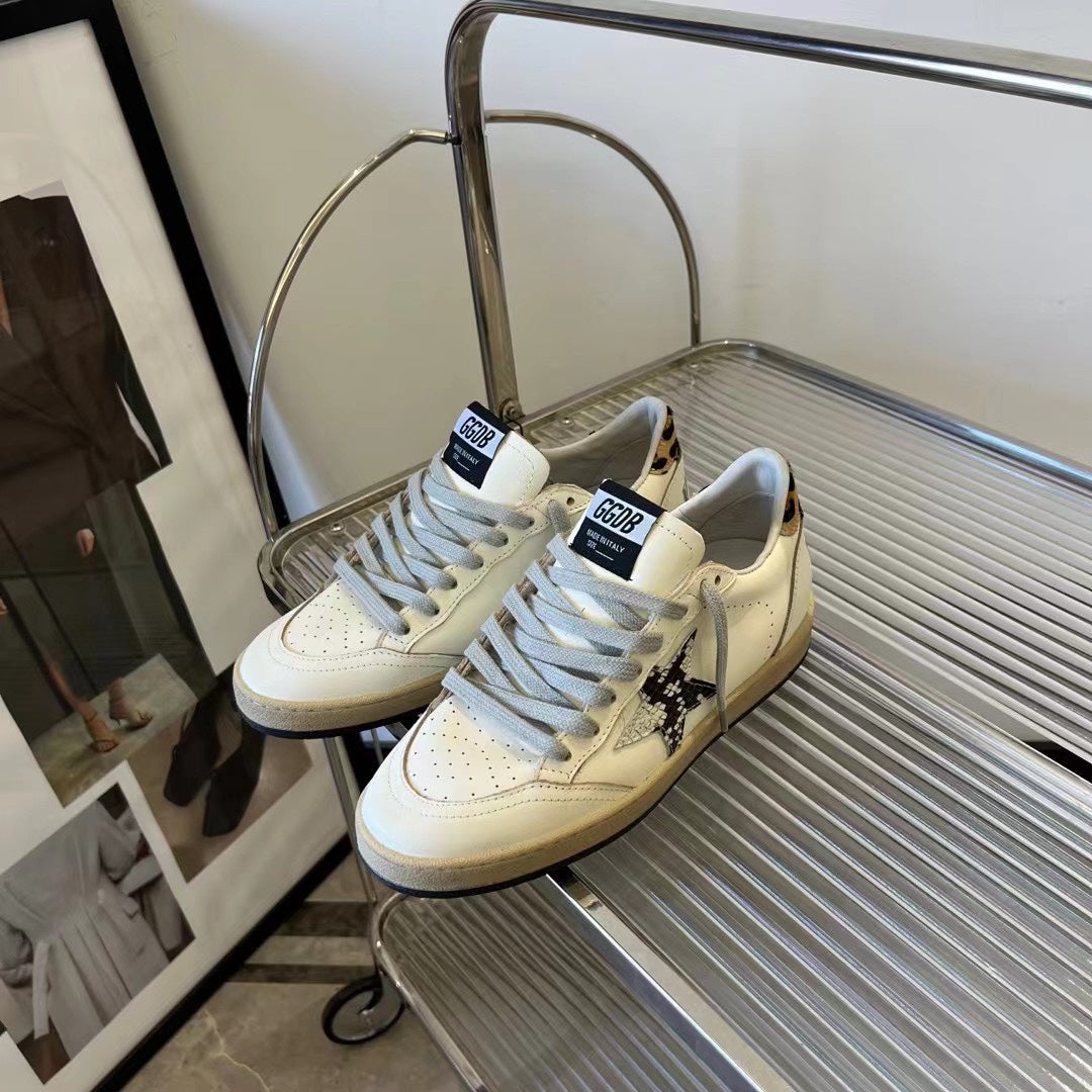 Golden Goose Vintage Distressed Sneakers #044