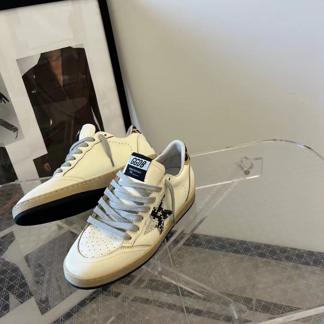 Golden Goose Vintage Distressed Sneakers #044