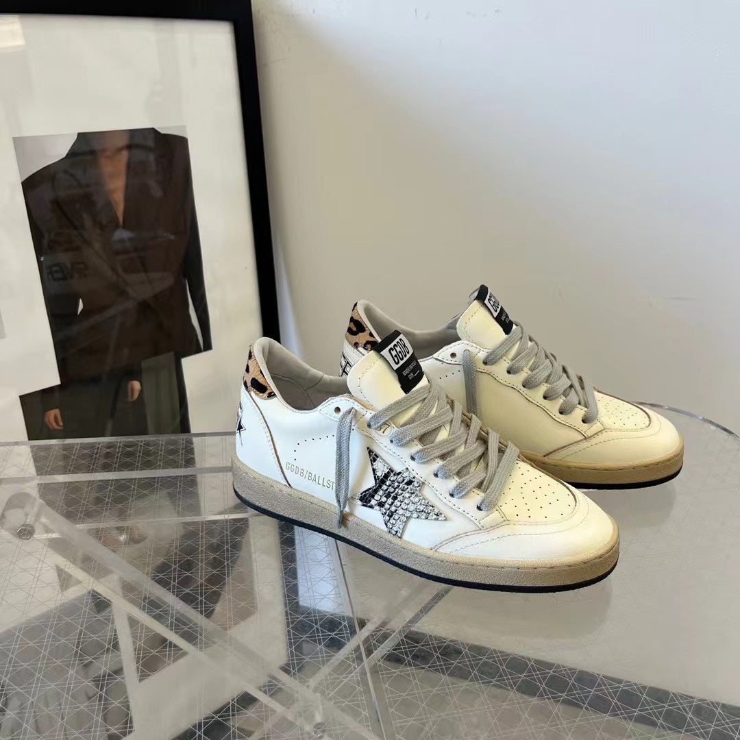 Golden Goose Vintage Distressed Sneakers #044