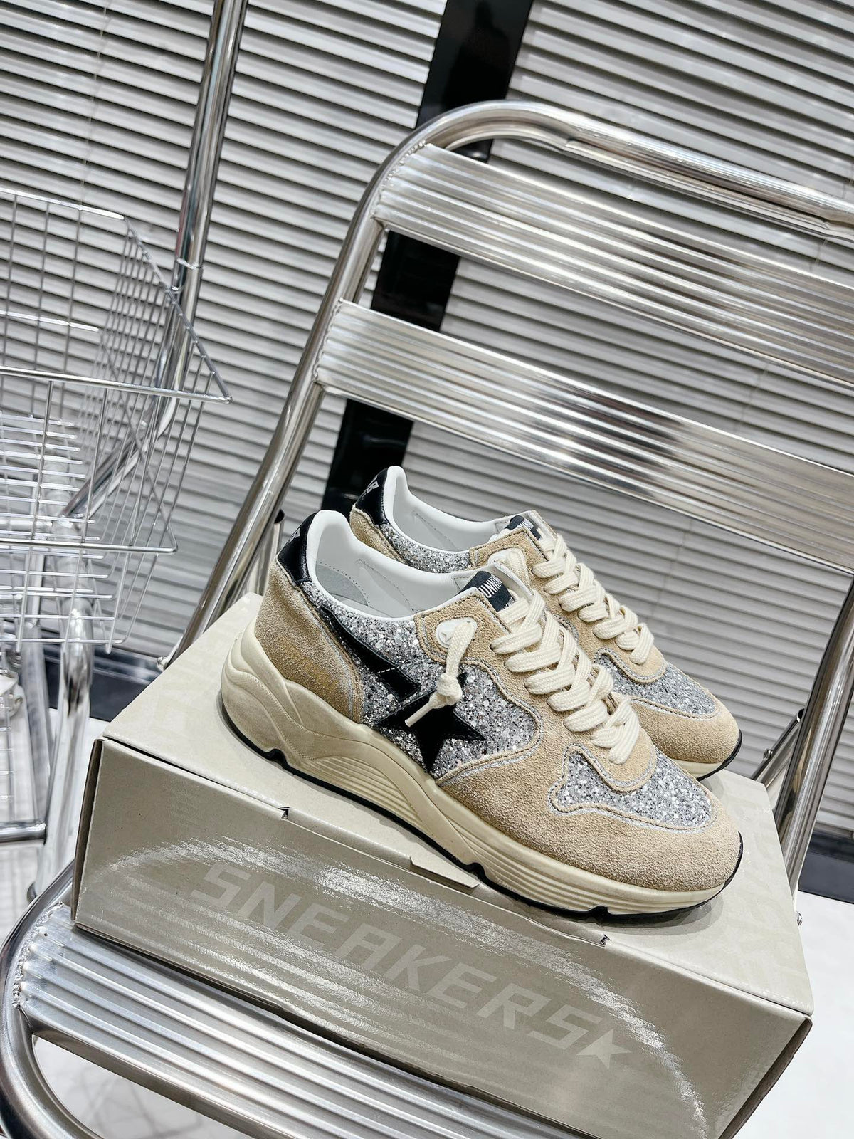Golden Goose Vintage Distressed Sneakers #276