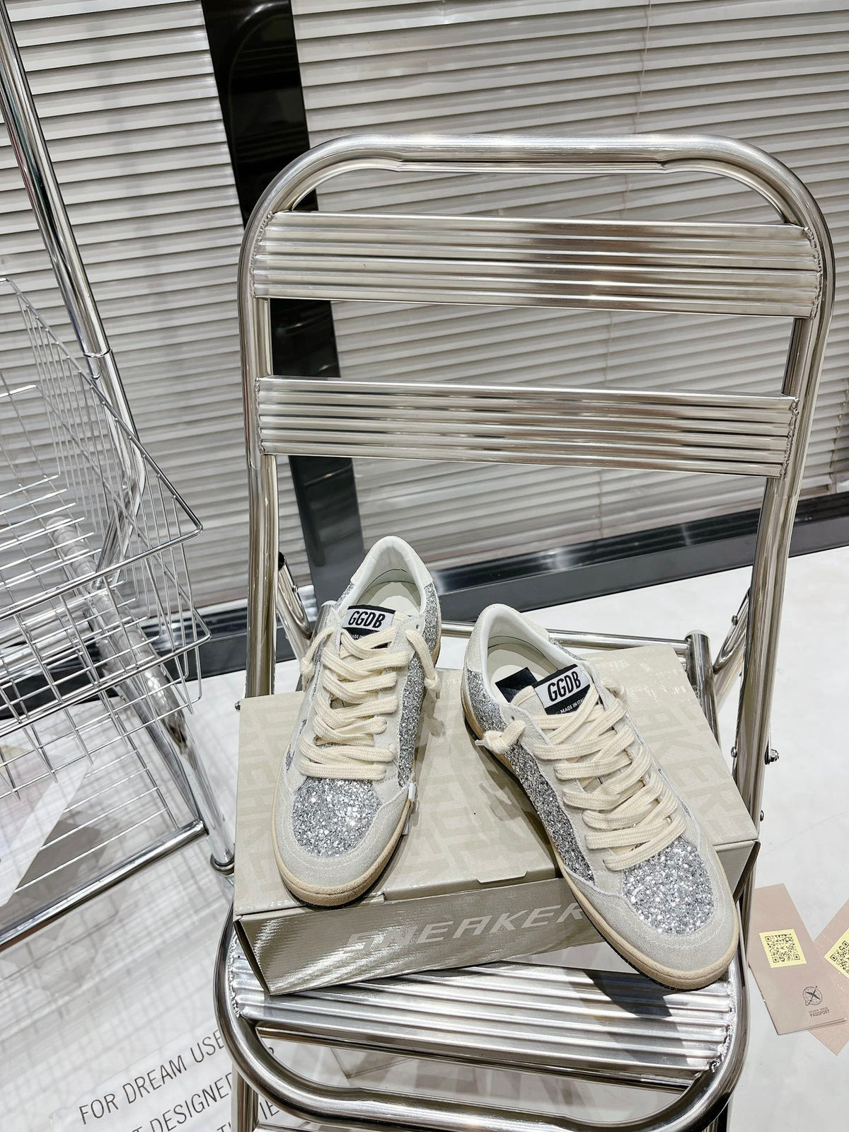 Golden Goose Vintage Distressed Sneakers #133
