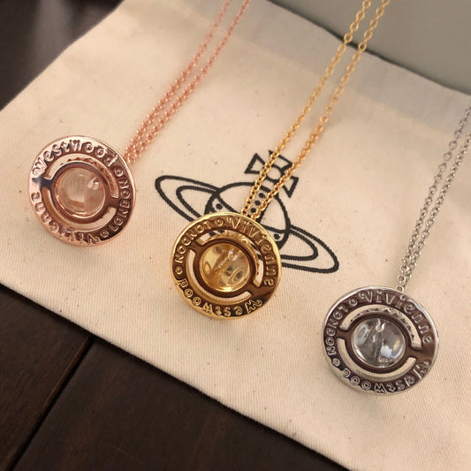 UFO Crystal Clavicle Necklace
