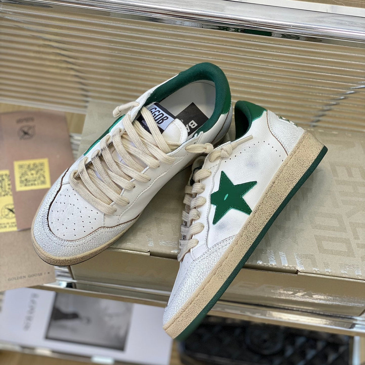 Golden Goose Vintage Distressed Sneakers #129
