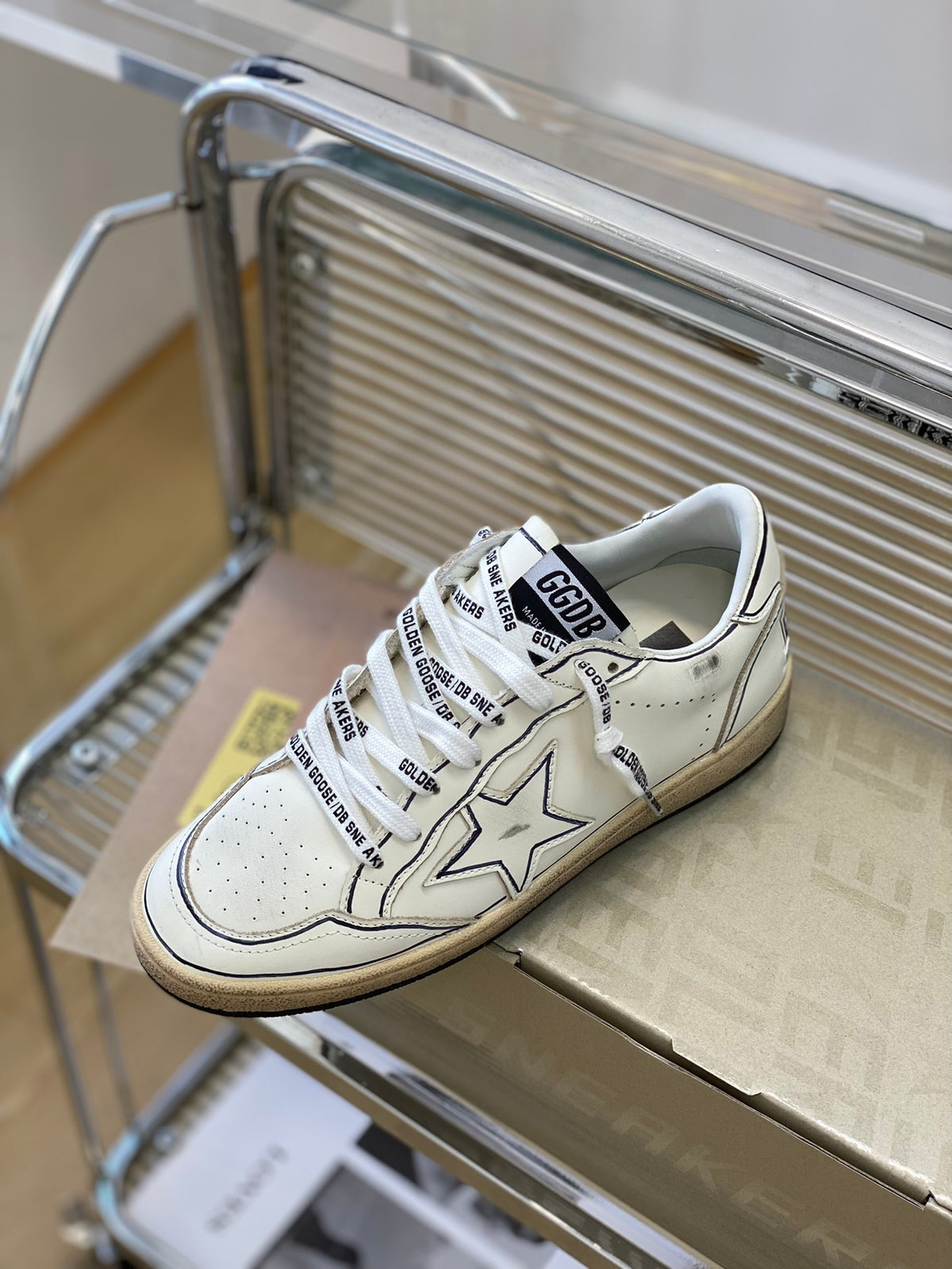 Golden Goose Vintage Distressed Sneakers #119