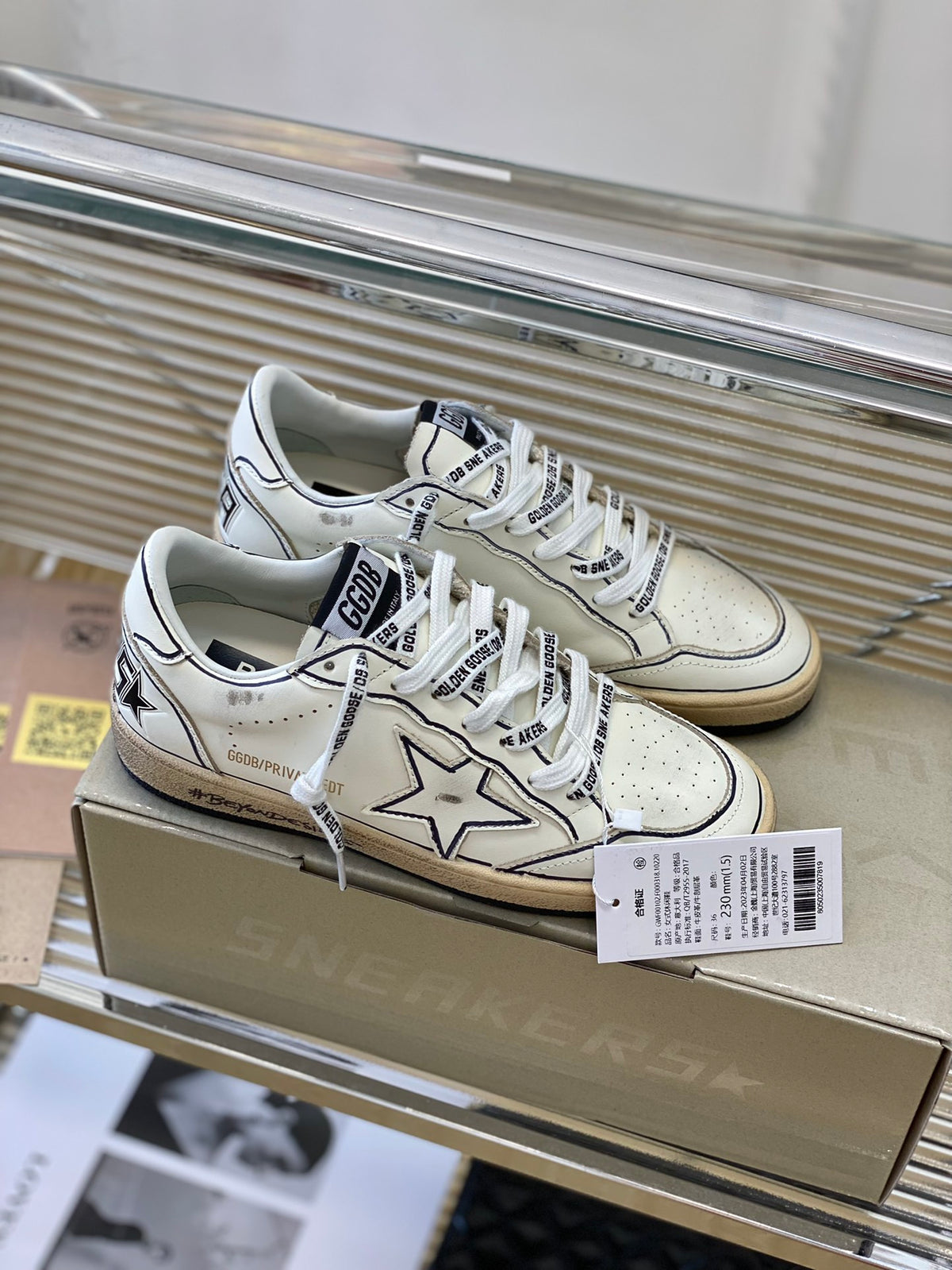 Golden Goose Vintage Distressed Sneakers #119