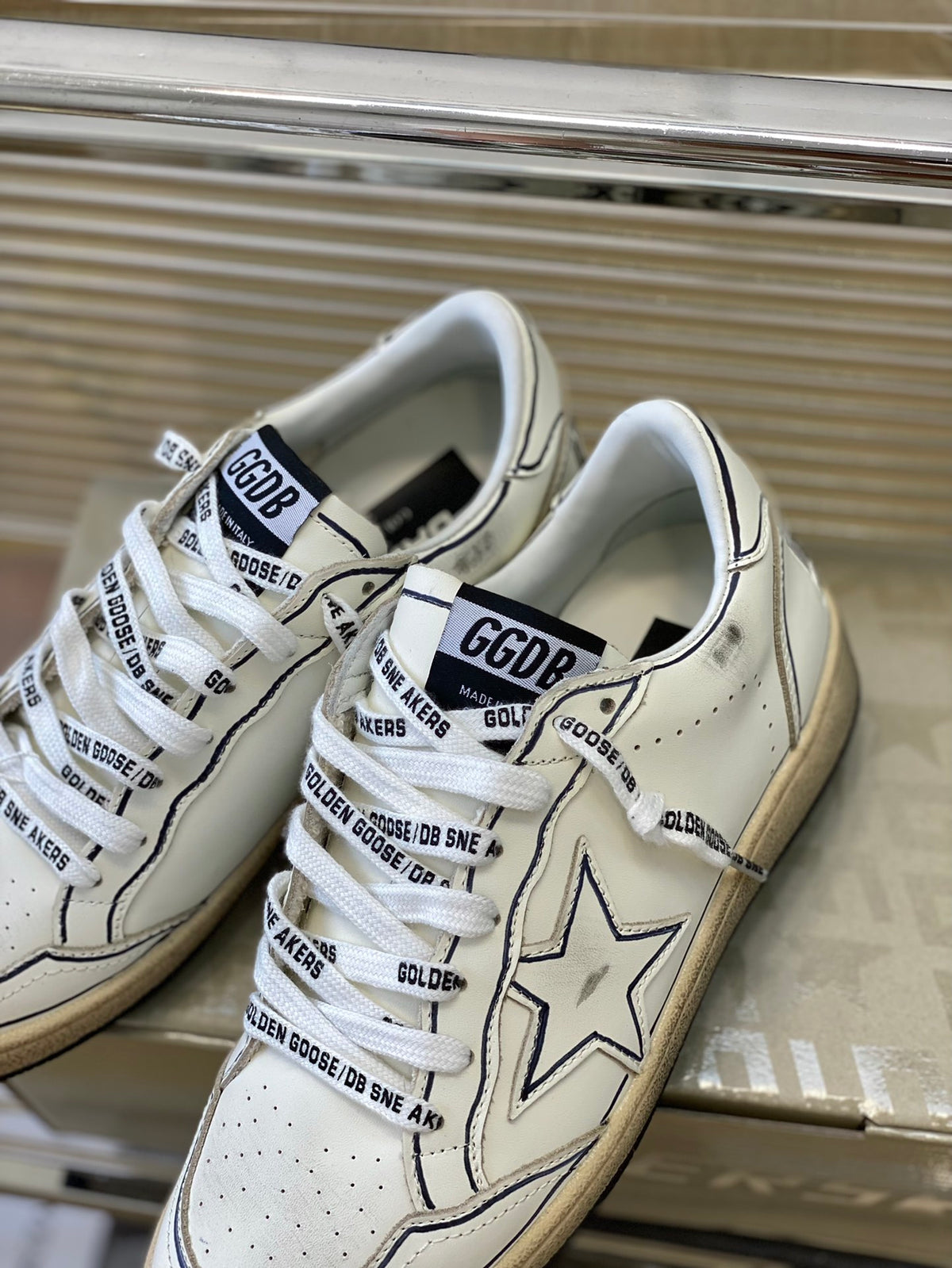 Golden Goose Vintage Distressed Sneakers #119