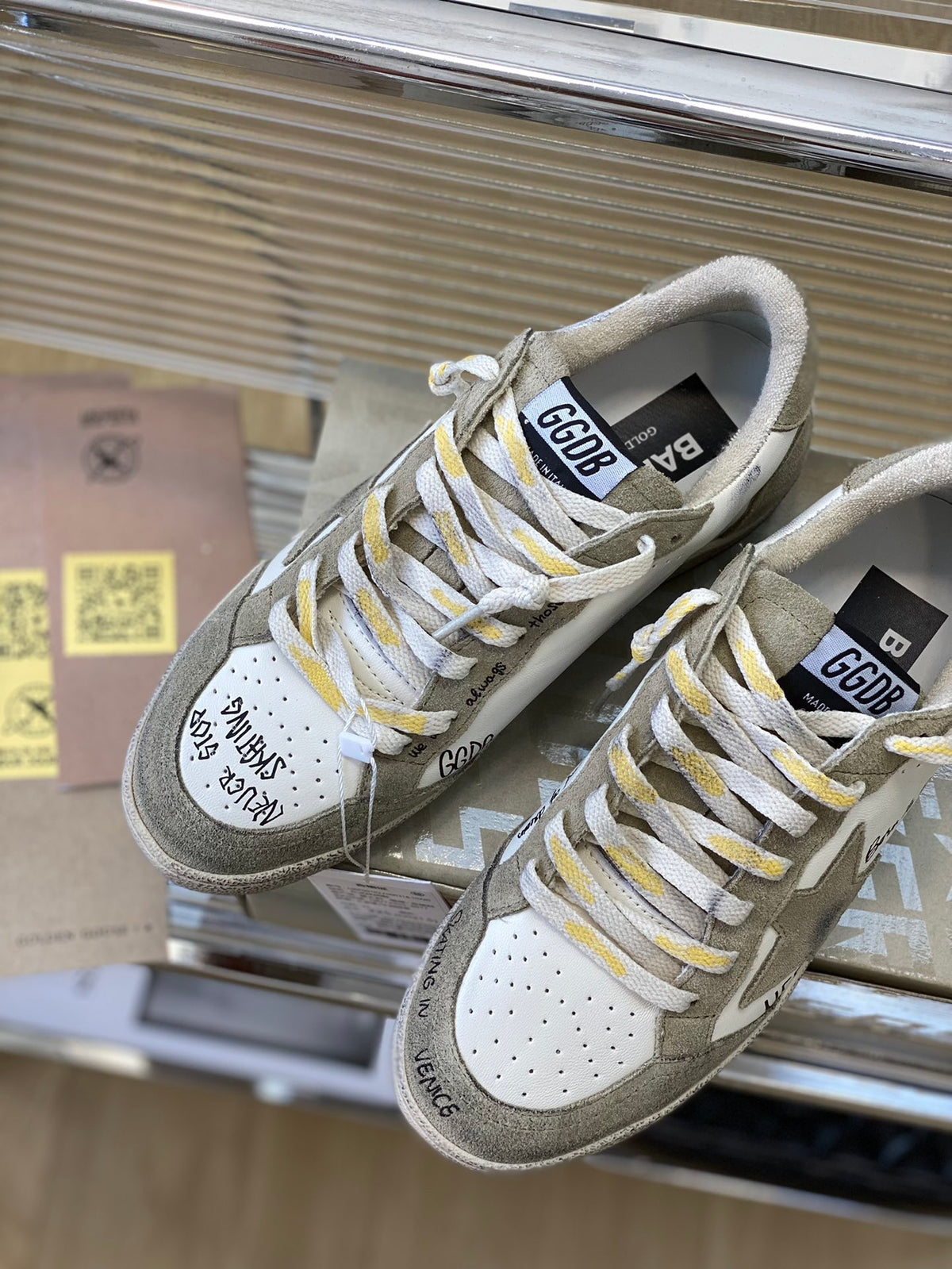 Golden Goose Vintage Distressed Sneakers #242