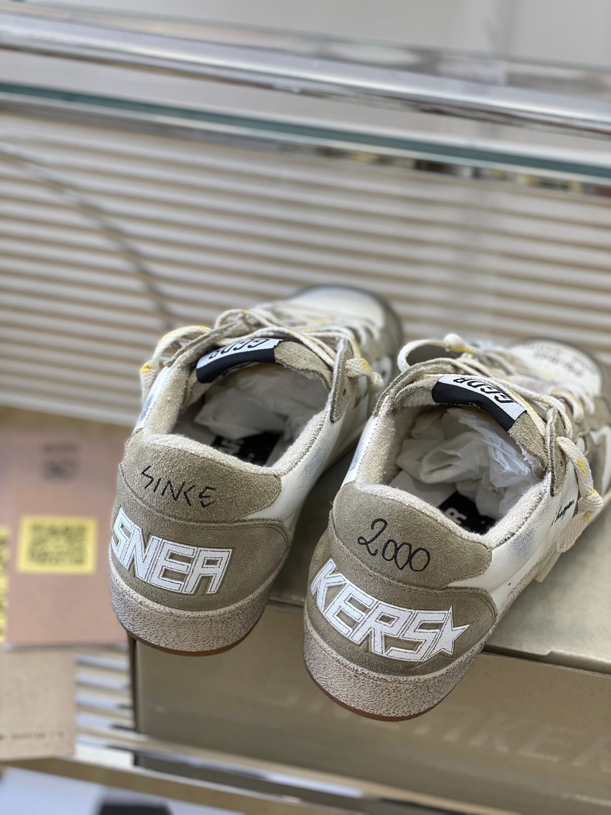 Golden Goose Vintage Distressed Sneakers #242