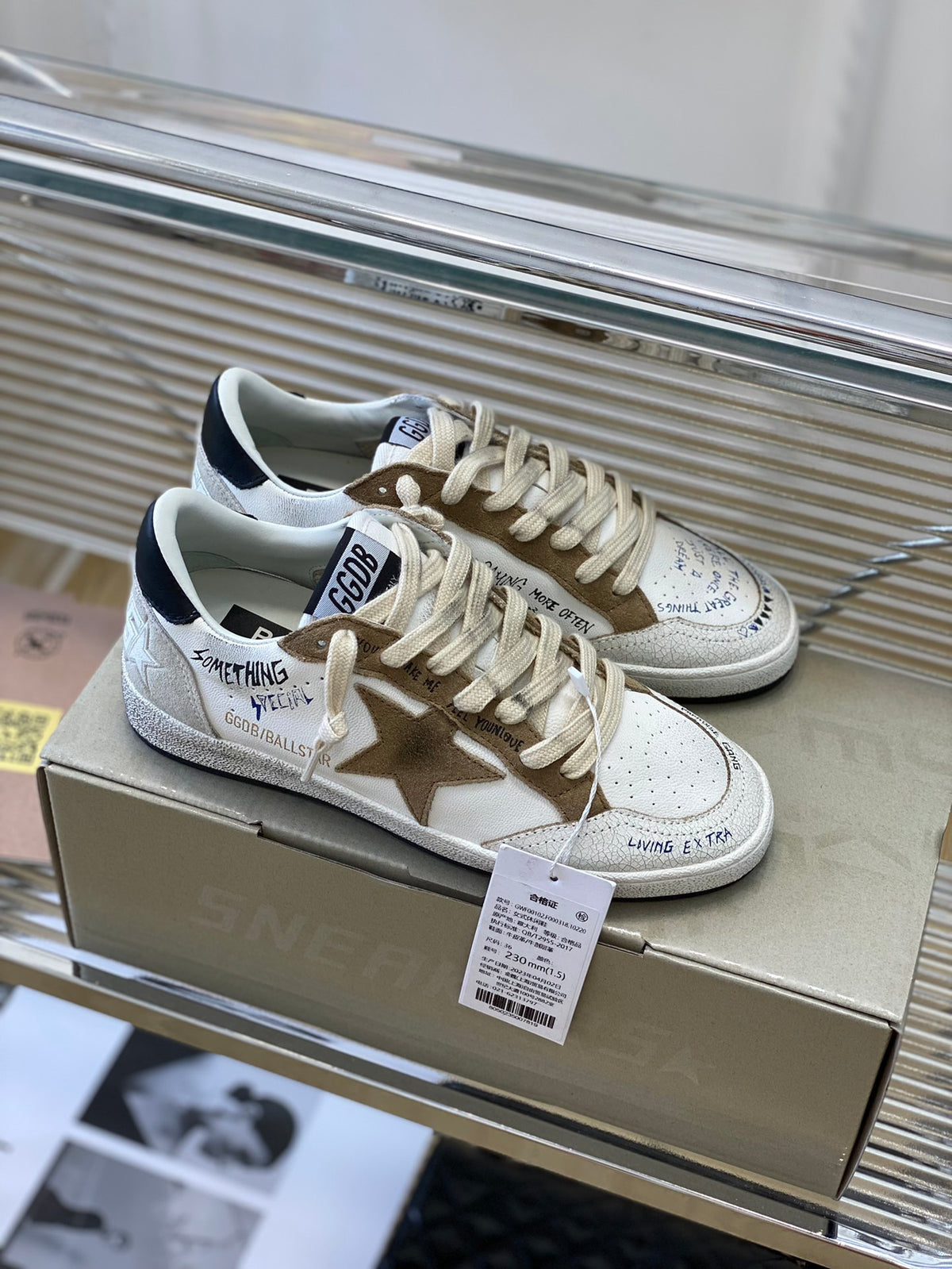 Golden Goose Vintage Distressed Sneakers #284