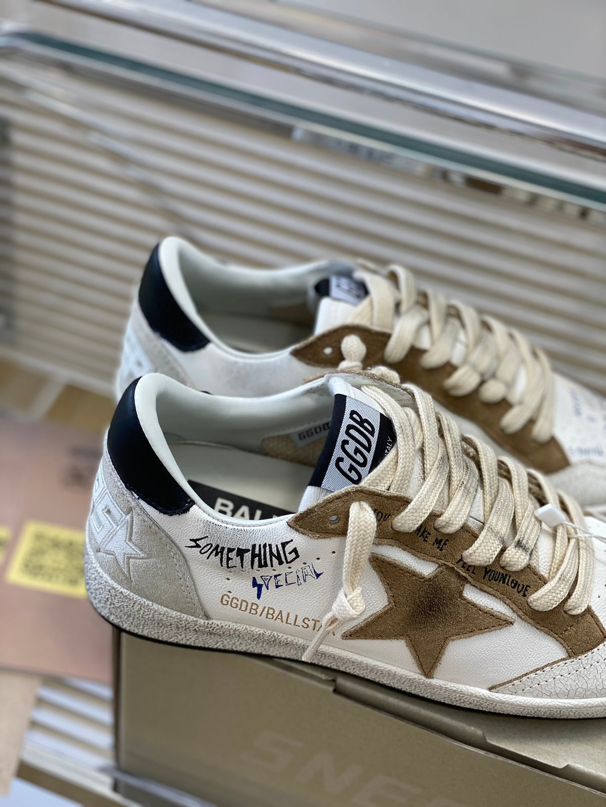 Golden Goose Vintage Distressed Sneakers #284