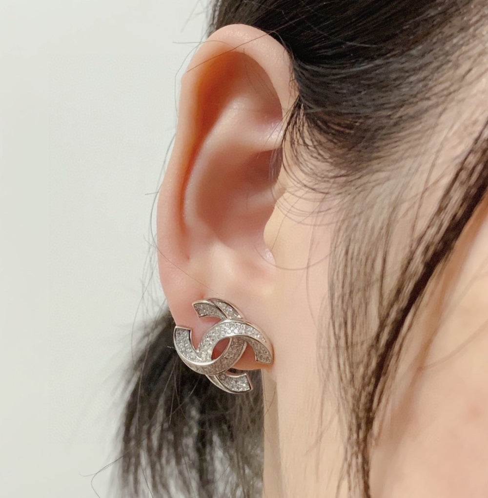 Chanel Double C Earrings