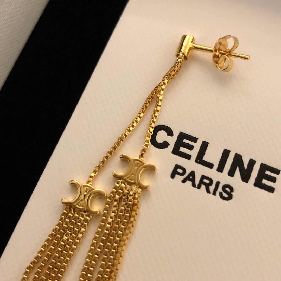 CELINE Triomphe Earrings