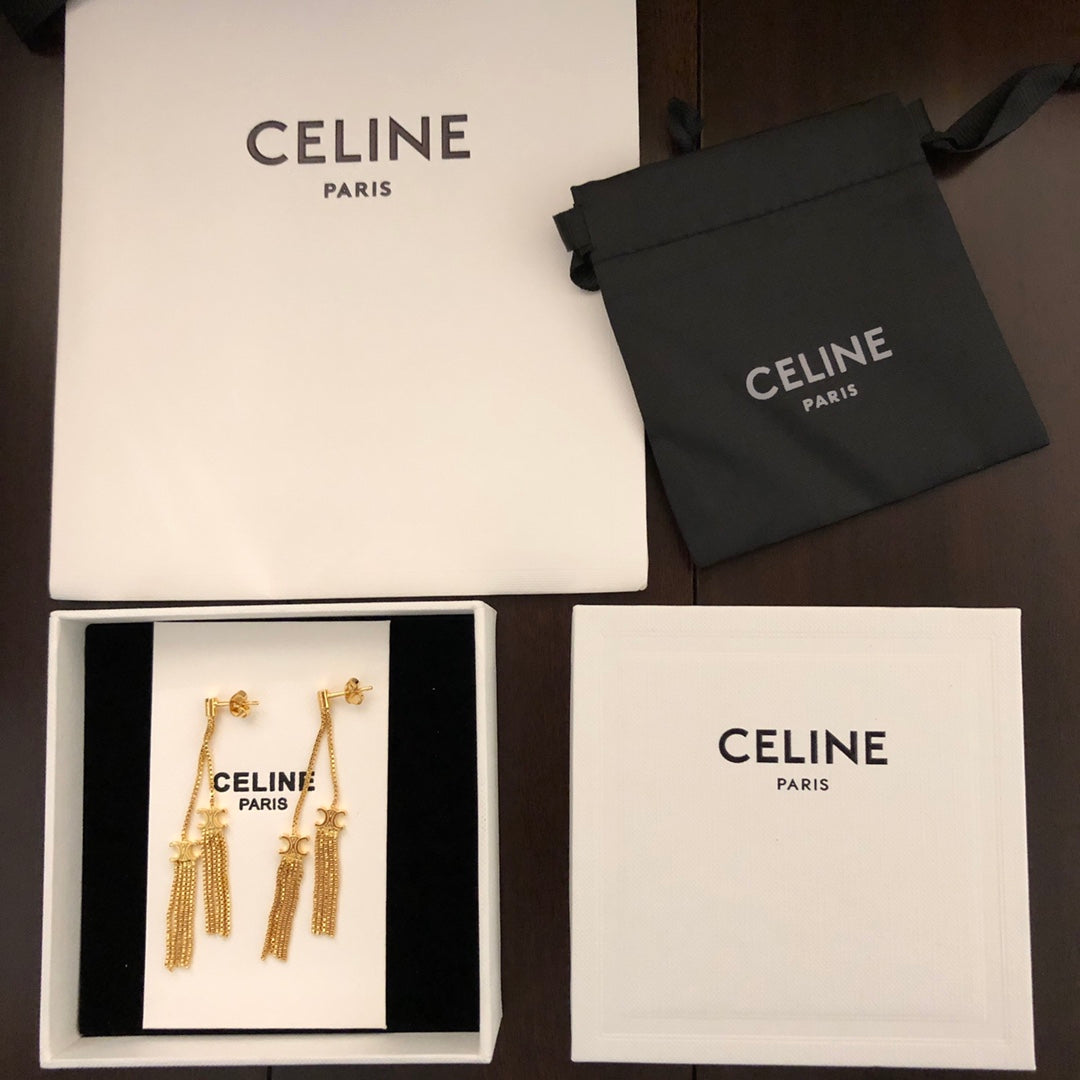 CELINE Triomphe Earrings