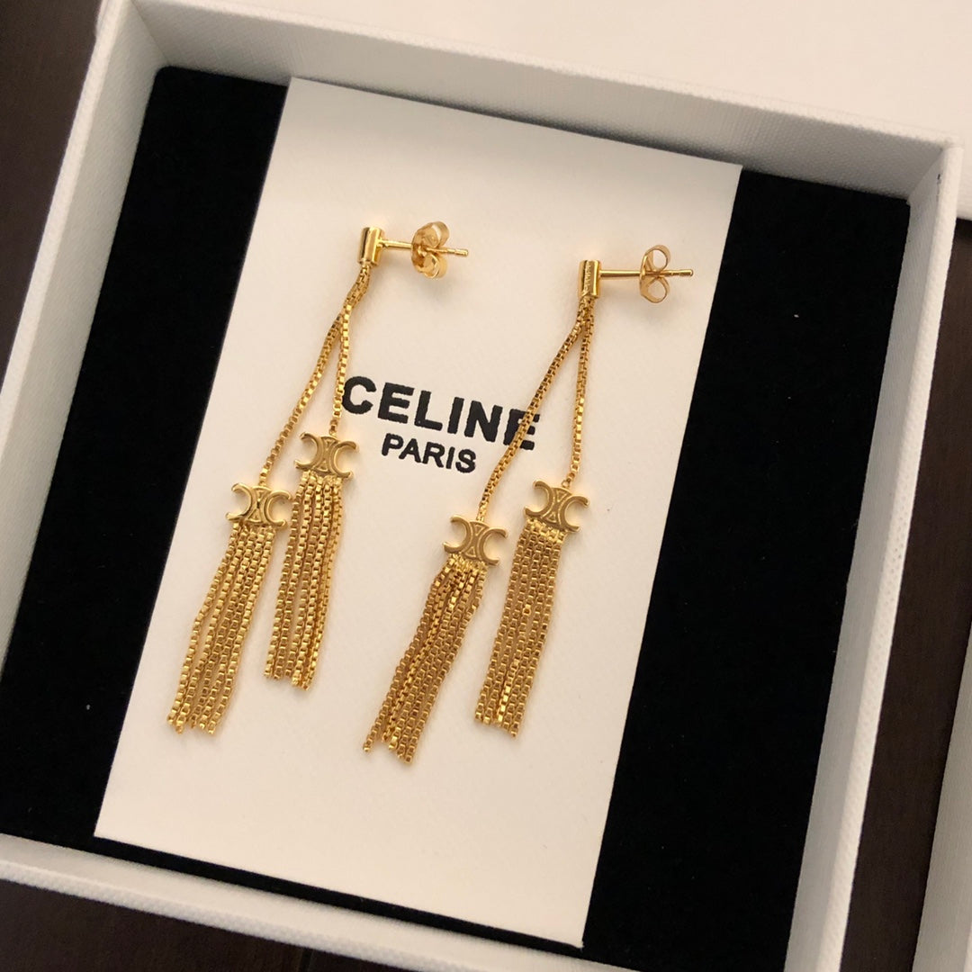 CELINE Triomphe Earrings