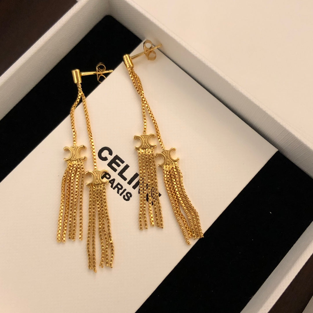 CELINE Triomphe Earrings