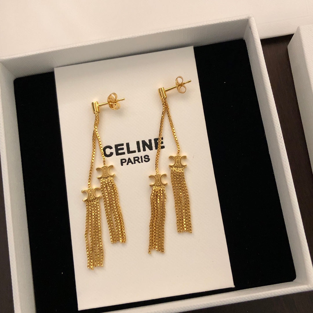 CELINE Triomphe Earrings