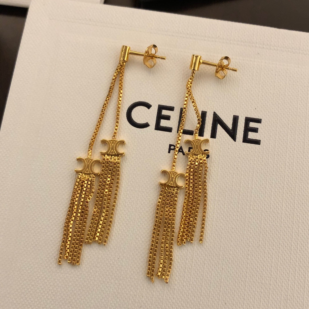 CELINE Triomphe Earrings