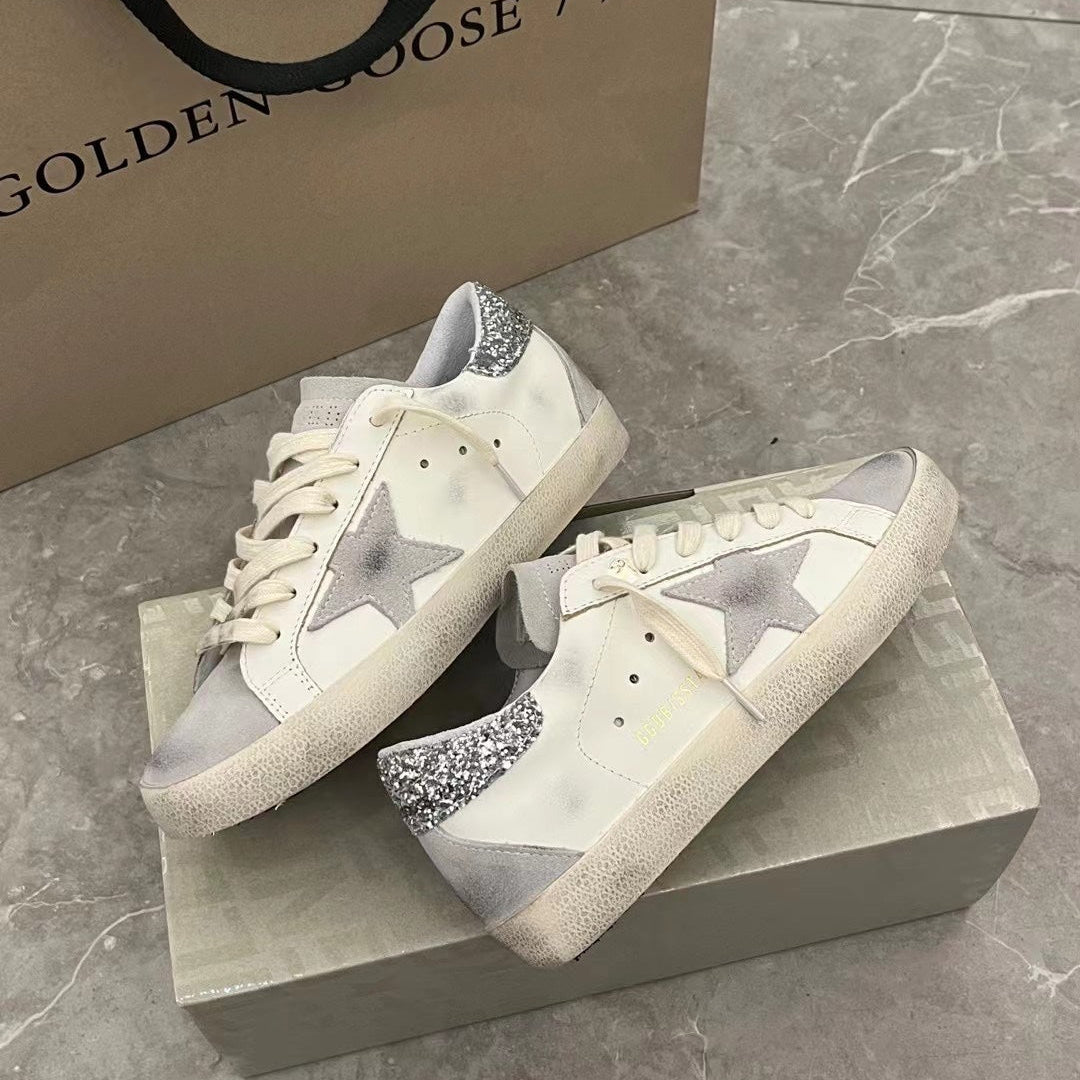 Golden Goose Vintage Distressed Sneakers #262