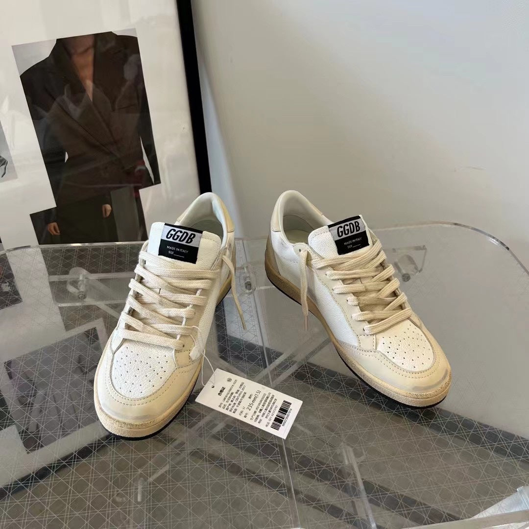 Golden Goose Vintage Distressed Sneakers #086