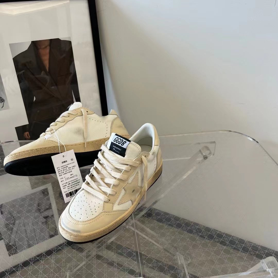 Golden Goose Vintage Distressed Sneakers #086