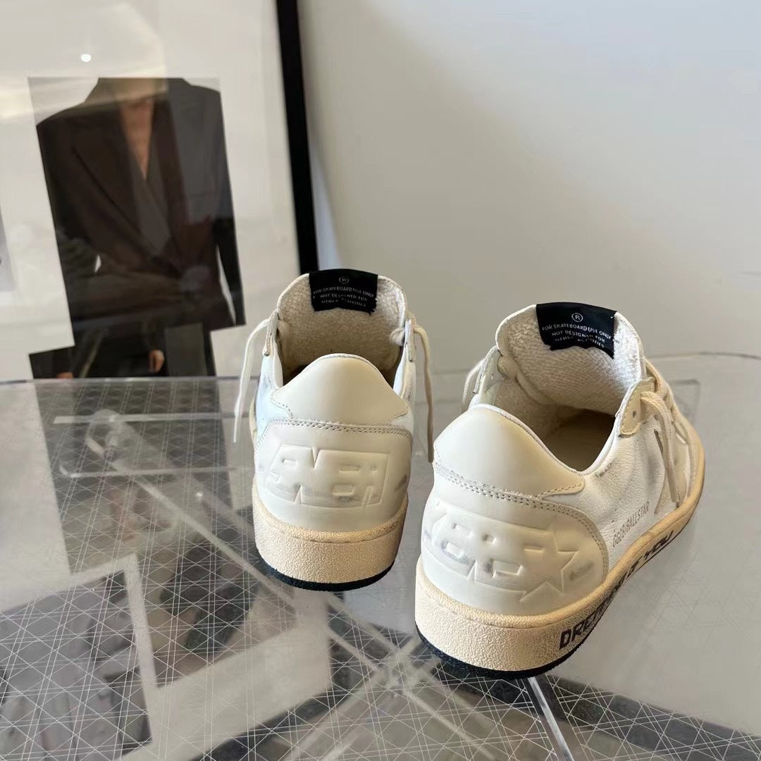 Golden Goose Vintage Distressed Sneakers #086