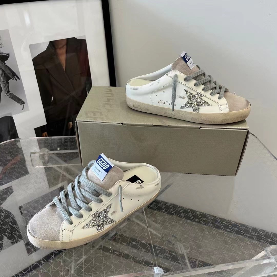 Golden Goose Vintage Distressed Sneakers #136