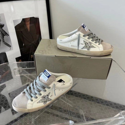 Golden Goose Vintage Distressed Sneakers #136