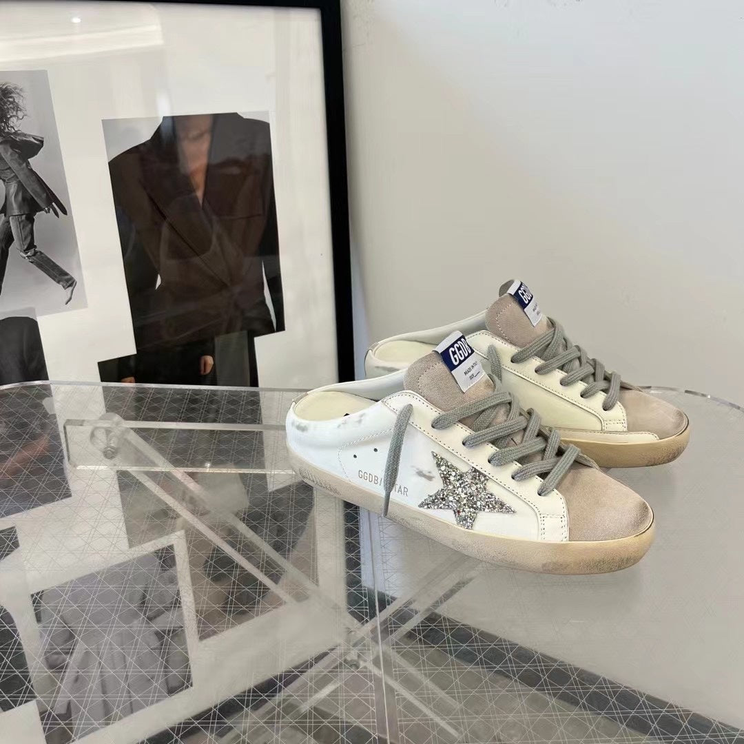 Golden Goose Vintage Distressed Sneakers #136