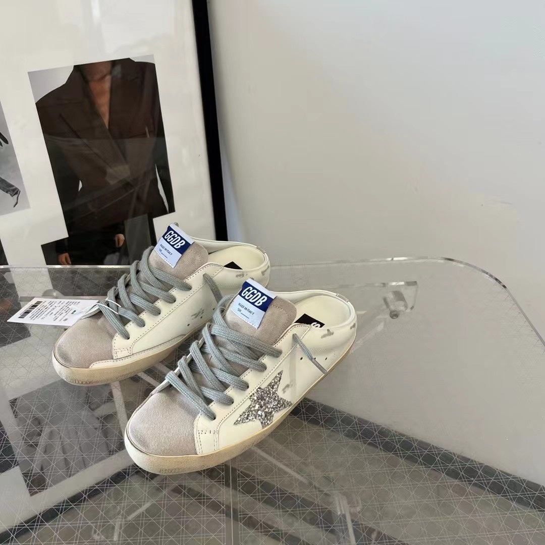 Golden Goose Vintage Distressed Sneakers #136